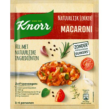 Foto van Knorr natuurlijk lekker! maaltijdmix macaroni 48g bij jumbo