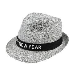 Foto van Boland hoed sparkling 'shappy new year's unisex zilver one size