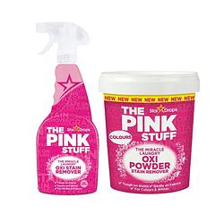 Foto van Combinatieset: the pink stuff - vlekverwijderaar spray + vlekverwijderaar voor gekleurde- en witte was
