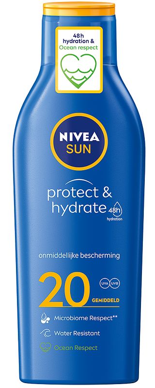 Foto van Nivea sun protect & hydrate zonnemelk spf20