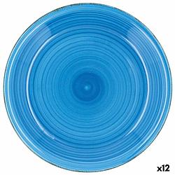 Foto van Eetbord quid vita azul blauw keramisch ø 27 cm (12 stuks)