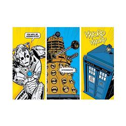 Foto van Pyramid doctor who comic sections kunstdruk 80x60cm