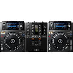 Foto van Pioneer dj djm-250mk2 + 2 x pioneer xdj-1000mk2 tabletop-speler