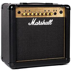 Foto van Marshall mg15gfx gold 15 watt transistor gitaarversterker combo