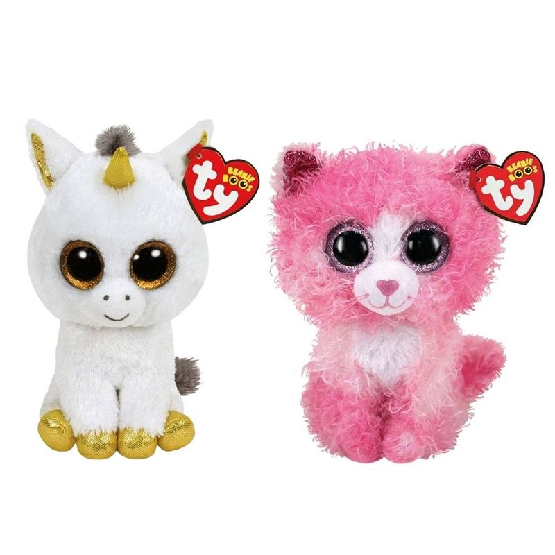 Foto van Ty - knuffel - beanie boo's - pegasus unicorn & reagan cat