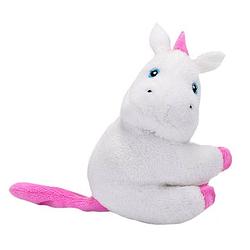 Foto van Wild republic knuffel unicorn junior 12 cm pluche wit/roze