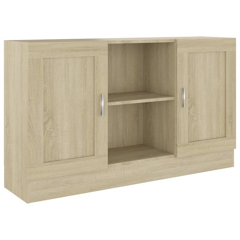 Foto van Vidaxl dressoir 120x30,5x70 cm spaanplaat sonoma eikenkleurig