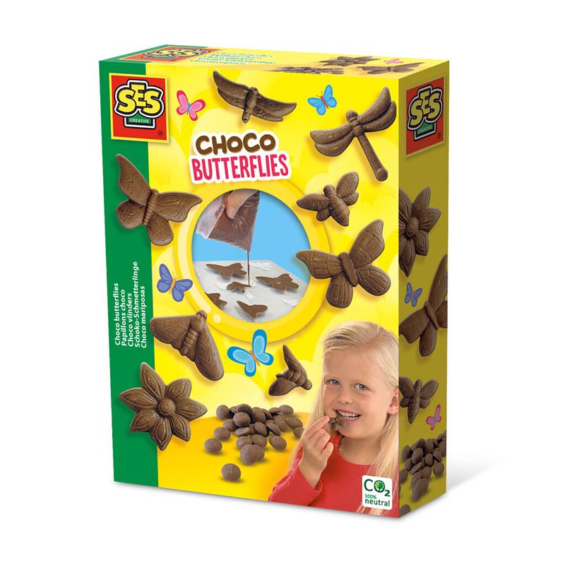 Foto van Ses choco vlinders (8604780)