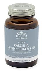 Foto van Mattisson healthstyle calcium magnesium & zink tabletten