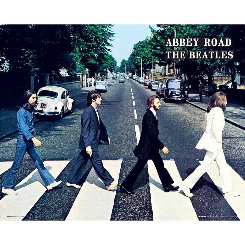 Foto van Gbeye the beatles abbey road poster 50x40cm