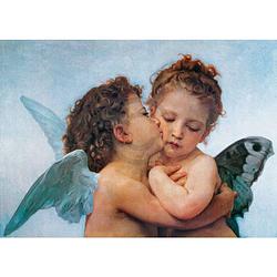 Foto van William bouguereau - first kiss kunstdruk 70x50cm