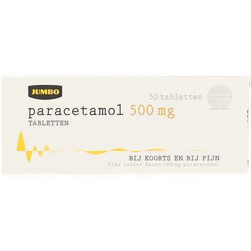 Foto van Jumbo paracetamol 500 mg tabletten 50 stuks