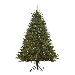 Foto van Black box - toronto kunstkerstboom groen led d130 h185 cm groen