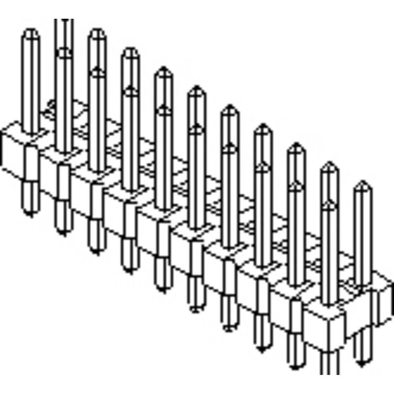 Foto van Molex male header (standaard) 10897402 1 stuk(s)