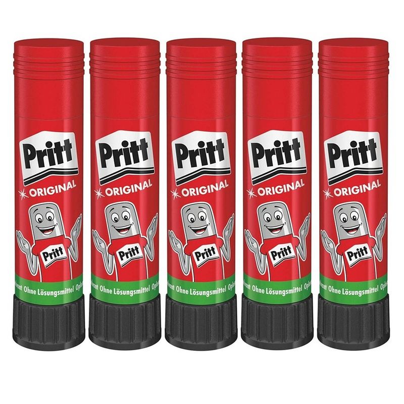 Foto van 5x kleine pritt lijmstick 11 gr - lijmstift