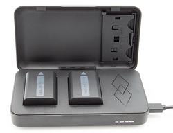 Foto van Chilipower powercase voor sony np-fw50 - duo lader, powerbank en bewaarcase in 1