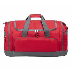 Foto van Reistas/weekendtas/sporttas model booking - 65 x 34 x 33 cm - 4 vakken - rood - reistas (volwassen)