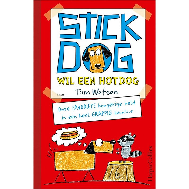 Foto van Stick dog wil een hotdog