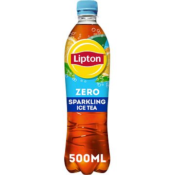 Foto van Lipton ice tea sparkling zero sugar 500ml bij jumbo