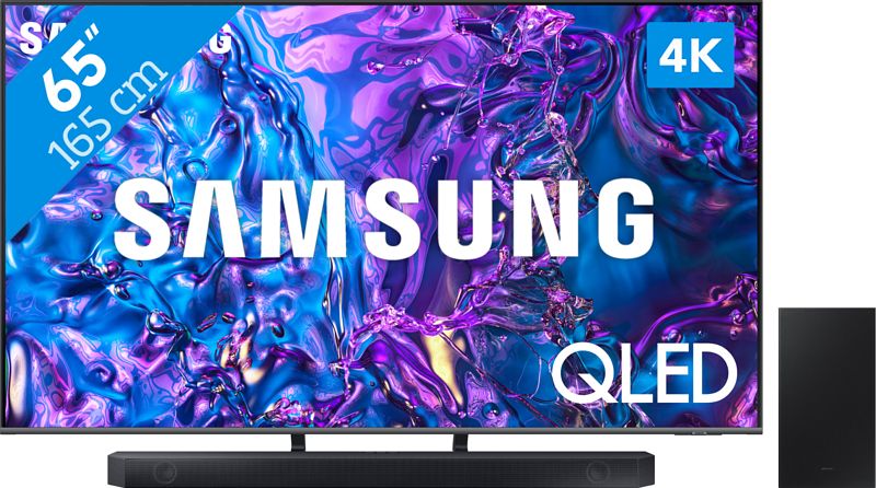 Foto van Samsung qled 4k 65q74d (2024) + soundbar