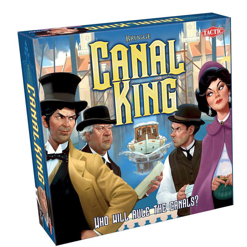 Foto van Tactic bordspel canal king brugge karton 179-delig