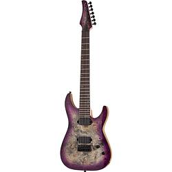 Foto van Schecter c-7 pro aurora burst 7-snarige elektrische gitaar