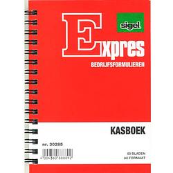 Foto van Sigel expres kasboek a6 papier rood 50 vel