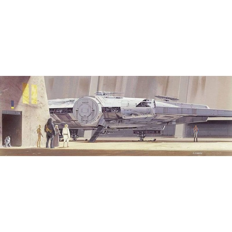 Foto van Komar star wars classic rmq millenium falcon fotobehang 368x127cm 4-delig