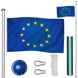 Foto van Tectake - aluminium vlaggenmast europa - 402859