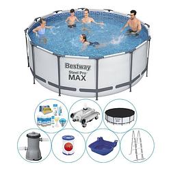 Foto van Bestway steel pro max rond 366x122 cm - zwembad combinatie set