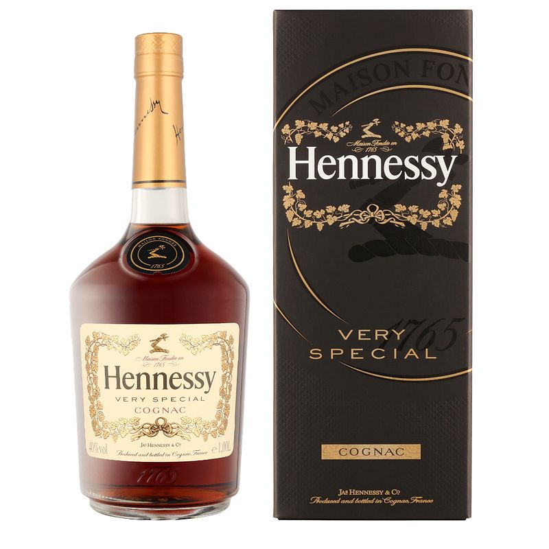 Foto van Hennessy vs 1 liter cognac + giftbox