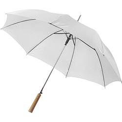 Foto van Automatische paraplu 102 cm doorsnede wit - paraplu's