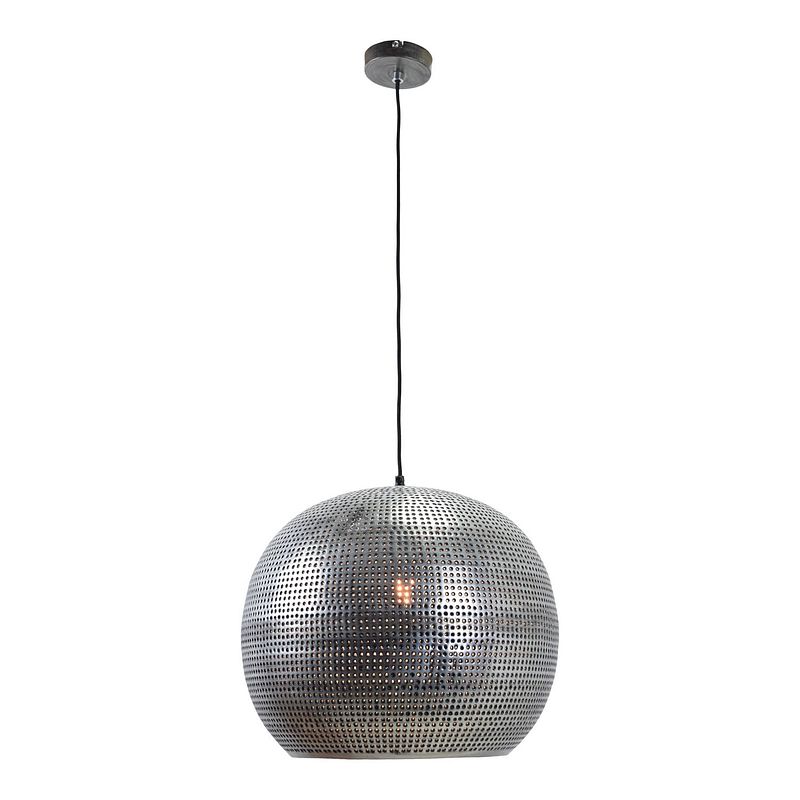 Foto van Urban interiors hanglamp spike bol xl ø 40 cm zink