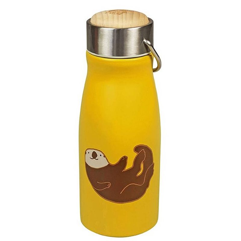 Foto van The zoo drinkbeker sea otter 300 ml rvs geel/zilver