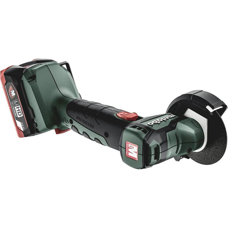 Foto van Metabo powermaxx cc 12 bl 600348800 haakse slijper 76 mm incl. 2 accus, incl. koffer 12 v 4.0 ah