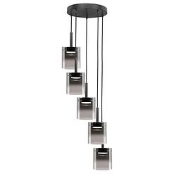 Foto van Infiori -ghlight - salerno - hanglamp - led - 45 x 45 x 180cm - zwart