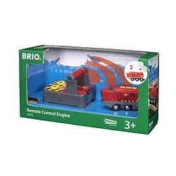 Foto van Brio op afstand bestuurbare locomotief met afstandsbediening 33213 - rood