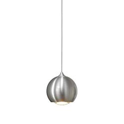 Foto van Lamponline hanglamp denver 1 lichts ø 10 cm mat chroom