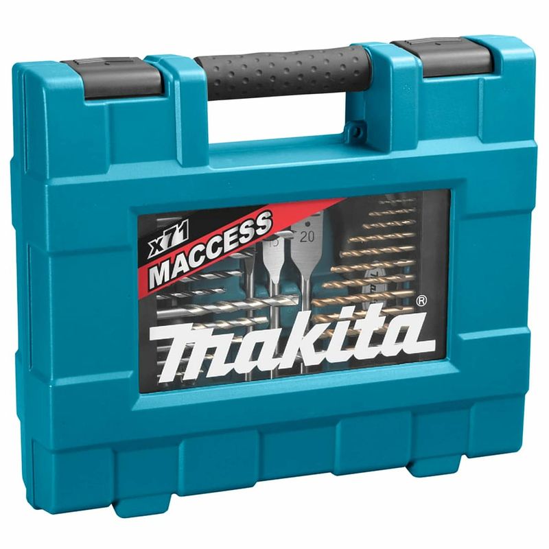 Foto van Makita 71-delige boorcombinatieset zilverkleurig en zwart