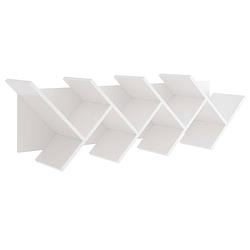 Foto van Fmd boekenplank zwevend geometrisch wit