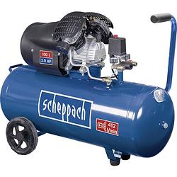 Foto van Scheppach hc100dc pneumatische compressor 100 l 8 bar