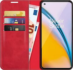 Foto van Just in case wallet magnetic oneplus nord ce 2 book case rood