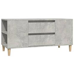 Foto van The living store tv-meubel - scandinavische stijl - bewerkt hout - 102 x 44.5 x 50 cm