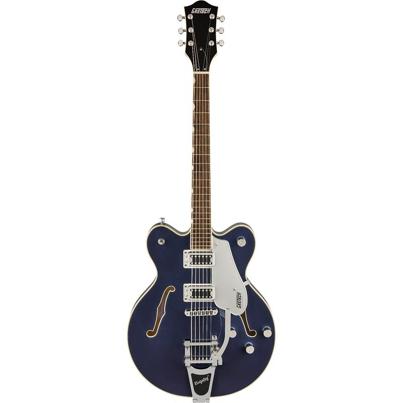 Foto van Gretsch g5622t electromatic center block midnight sapphire semi-akoestische gitaar