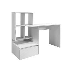 Foto van Meubella bureau pierre 2 - wit - 145 cm