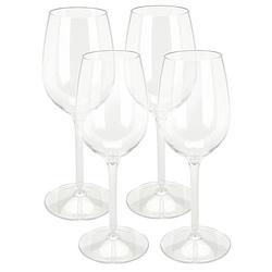 Foto van Excellent houseware wijnglas - 4x - transparant - kunststof - 330 ml - wijnglazen