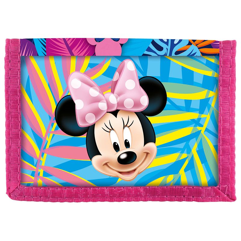 Foto van Disney minnie mouse spring palms - portemonnee - 12.5 x 8.5 cm - multi