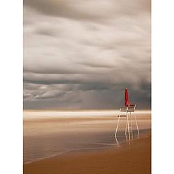 Foto van Wizard+genius chair at the beach vlies fotobehang 192x260cm 4-banen