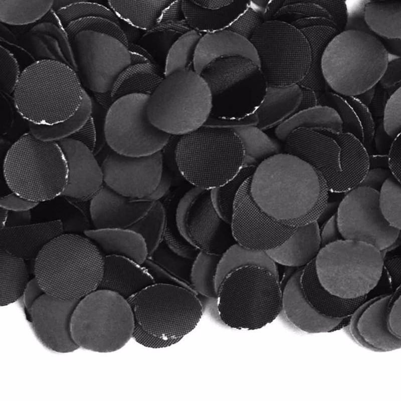 Foto van 3x zakjes van 100 gram party confetti kleur zwart - confetti