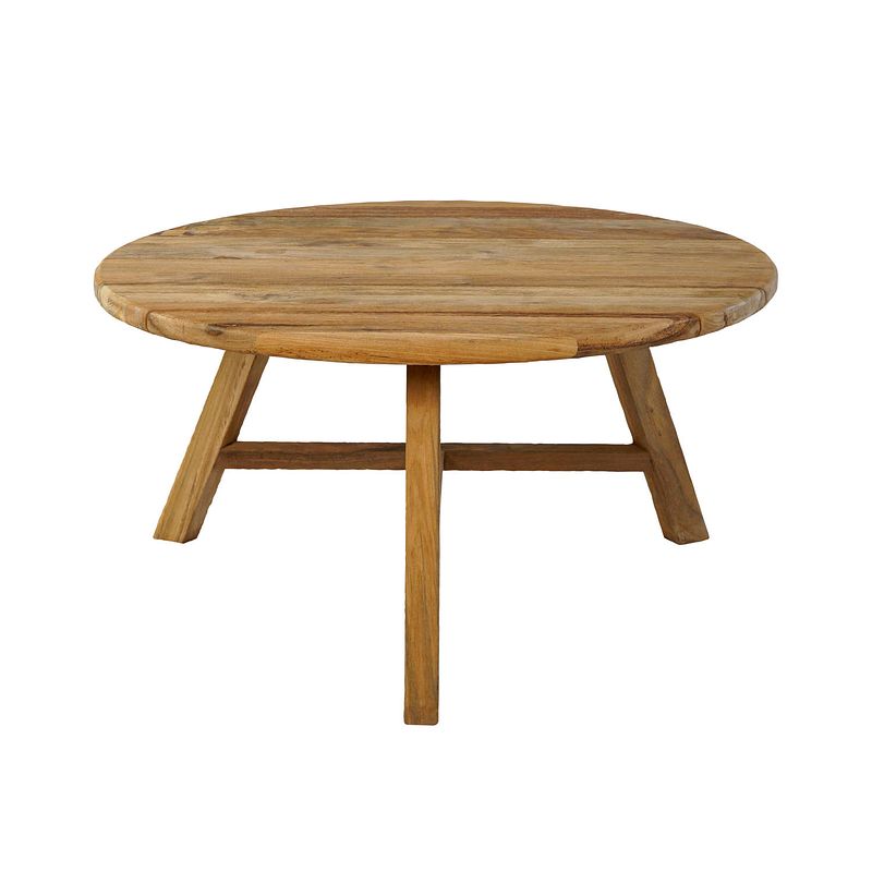 Foto van Sens-line - woody teak sidetable ø80cm - bruin